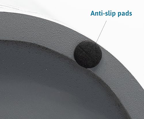 Pet Junkie Santa Fe Single Elevated Dog Bowl for Dry Food or Water with Stainless Steel Washable and Removable 44oz Inner Bowl (Large, ICY Gray) - Thumbnail 6