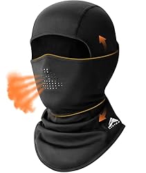 GXCROR Pasamontañas invernal Balaclava, máscara de...: Protección mejorada contra el viento y el frío: esta máscara de esquí caliente está hecha de 93,5 % poliéster y 6,5 % elastano, suave y agradable para la piel, retiene eficazmente el calor y bloquea el viento frío. Ofrece una cobertura completa para ...