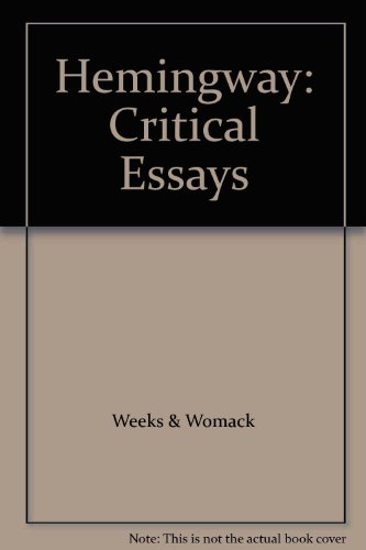 Hemingway: Critical Essays B000K6I0SS Book Cover