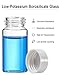 20 ml Scintillation Vials - 500 PCS Borosilicate Glass Sample Vials - Scintillation Counting Vials with 22-400 White Screw Cap with Silver Aluminum Foil Liner