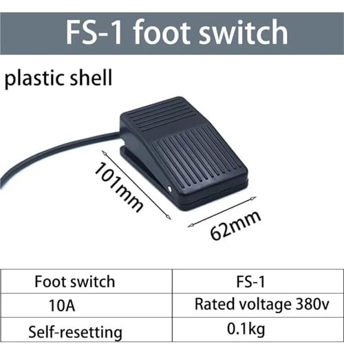 Interruptor de pedal TFS-1 de 10A y 250V con carcasa robusta 2