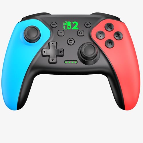 Elekasumi Switch 2 �R���g���[���[ �X���[�v���� �w�ʃ{�^���t�� �}�N���@�\ �X�C�b�`2 �R���g���[���[ ���� 1000mAh��e�� 3�K�iTURBO /4�i�K�U�� switch 2 �v���R��Switch2/Switch1/Lite/OL