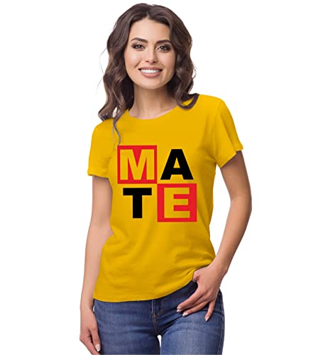 Image of Hangout Hub HH7 Men's & Women's Round Neck Cotton T-Shirt-Soul Mate-Pack of 2-Couple T-Shirts