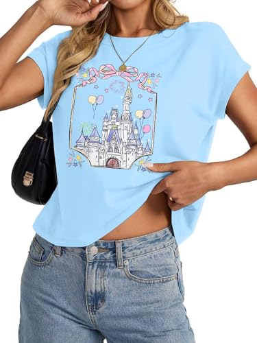 Image of Magical Shirt for Women Magic Kingdom Castle Tshirt Princess Shirts