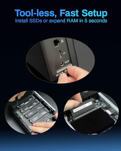 Image of TERRAMASTER F4 SSD NAS Storage - 4Bay All SSD NAS Server N95 QuadCore CPU, 8GB DDR5 RAM, 5GbE Port, Palm-Sized High-Performance Network Attached Storage (Diskless)