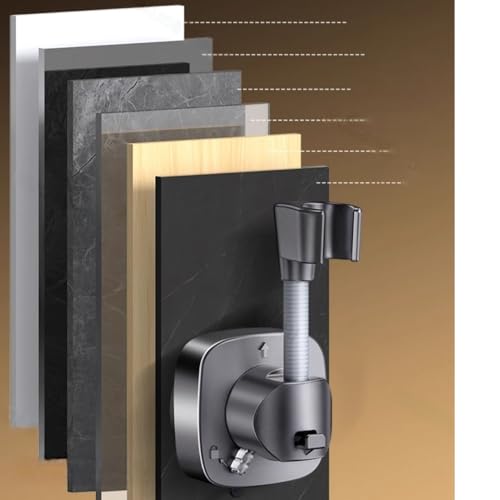 SSyang Duschhalterung, 360° Drehbar Duschkopf Halterungen, Duschhalterung für Duschkopf, Shower Holder, 10 kg Tragfähigkeit-Reutilizable, für Marmor, Fliesen und Glasoberflächen