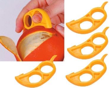 Miniatura 4 de Paquete de 4 peladores de naranja cítrica - EZpeel Brand Lemon Peeler
