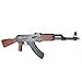 BBTac Airsoft Spring Rifle A&K Airsoft Gun Full Size Great for Starter Shoot 6mm BBS with Safe Mode, Wood Color