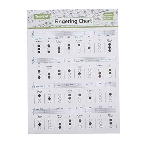 finger chart for trumpet - Trumpet Chord Chart Chords Reference Poster Scales Reference Guide Fingering Practice Chart(Trumpet Chord Chart (Large Size))