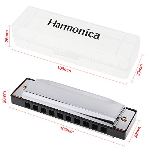 OriGlam Harmonica 10 trous Major Blues – Clé de Do – Harmonica pour enfants et adultes débutants – Avec étui rigide… - Les Beatles, Paul McCartney, John Lennon, RIngo Starr, George Harrison OriGlam Harmonica 10 trous Major Blues - Clé de Do - Harmonica pour enfants et adultes débutants - Avec étui rigide… – Image 7