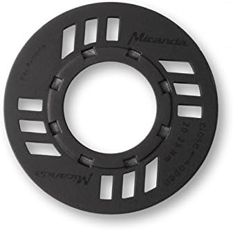 MirandaUnisex's E-Bike Chainguard Nut, Black, Medium