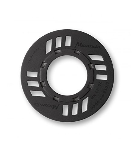 MirandaUnisex's E-Bike Chainguard Nut, Black, Medium