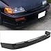Front Bumper Lip Compatible With 1990-1991 HONDA CRX SI, CS Style PU Black Front Lip Spoiler Splitter Air Dam Chin Diffuser Add on by IKON MOTORSPORTS
