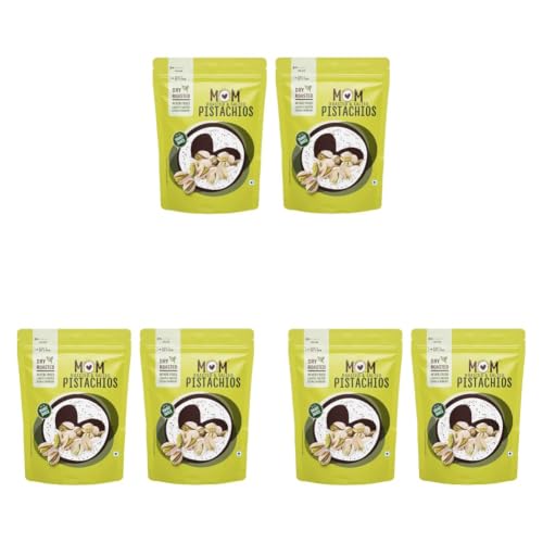 Image of MOM - Meal of the Moment, Roasted Pistachio, 39g / 48g (Pack of 6) - Rich source of fiber | High in Protein | Smart Snack | Dry Fruit