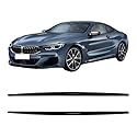 Untere Seitenschweller für BMW 8 Series Coupe G14 G15 M Sport 2019 2020 2021+, 2 Stück Seitenfender Seitenschürze Seitenrock Kratzfest ZubehöR Robust ABS,Gloss Black