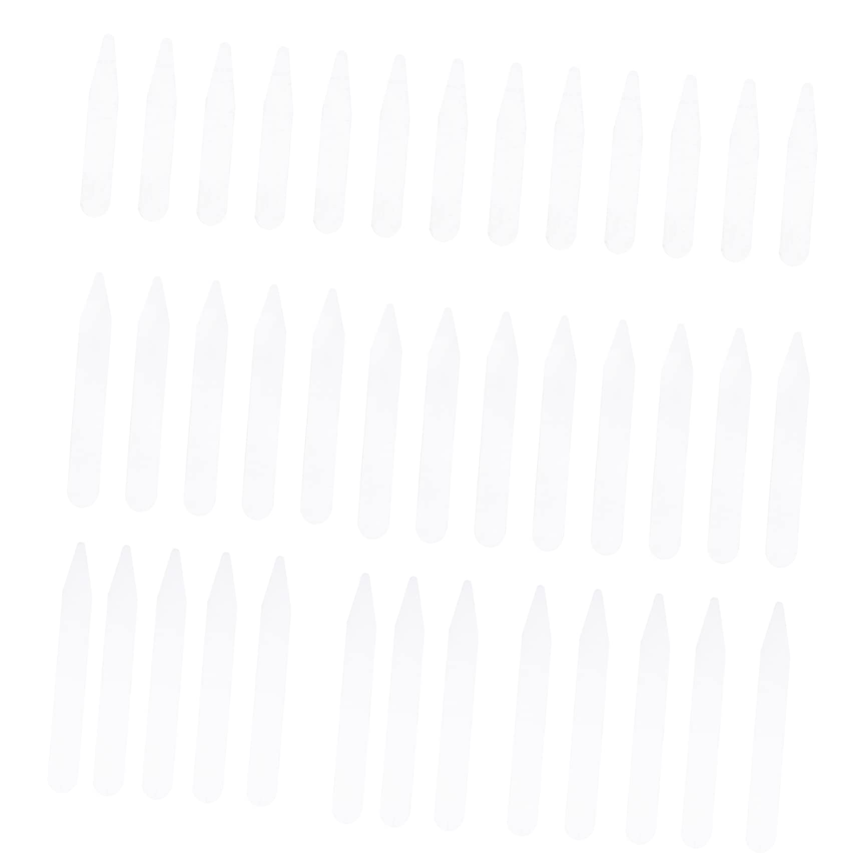 NOLITOY 1set Durable Plastic Collar Stays Transparent Collar Support for Dress Shirts Lightweight and Compact No Sewing Required 300pcs