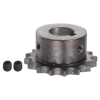 2 Packs ISO/DIN 06B-1 Roller Chain Sprocket B Type 20mm Bore, 3/8