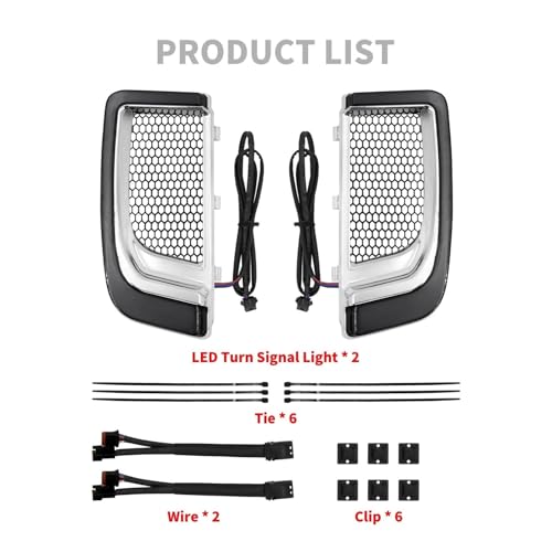Indicateur de virage feu carénage inférieur Harley Touring 14-22