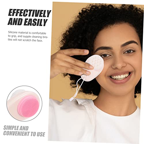 FRCOLOR 2Pcs Escova De Limpeza Facial De Dupla Face Escova De Limpeza De Silicone Escova De Limpeza