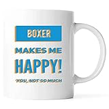 C3f BOXEP MAKES ME HAPPY YOU NOT SO MUCH Present For Birthday, Anniversary, Veterans Day 11 Oz White Coffee Mug