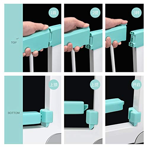 Porte de sécurité métal pour bébé et escalier barrière à pression auto-ferme