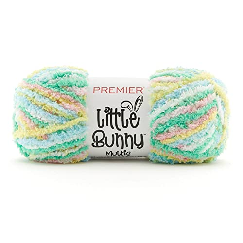 Premier Yarns Little Bunny Yarn Bulky Weight Plush Knitting and Crocheting Yarn 100% Polyester Cotton Candy 3.5 oz 109 yards product thumbnail 15