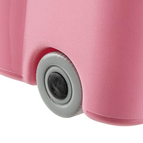 PAFEN Piraten Spielzeugkiste 49l mit Rollen - Schatzkiste 58 x 38,5 x 37,5cm - Spielzeugbehälter Aufbewahrungsbox für Kinder Ordnungsbox, Rosa