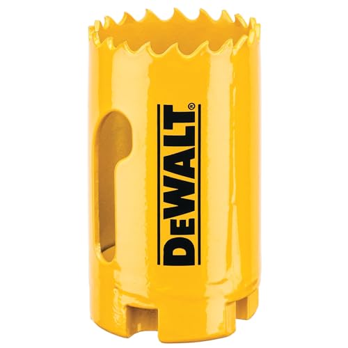 Dewalt Extreme Bi-Metall Lochsäge DT90309 (Durchmesser: 35mm, hohe Widerstandsfähigkeit, HSS-Zähne, zum Schneiden von Holz, Holz mit Nägeln, Metall & Kunststoffen, für den Einsatz auf Bohrmaschinen)