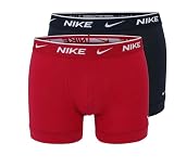 Nike Everyday Cotton Stretch 2 Pack Trunk 0000KE1085, Blau/Rot-25x, L