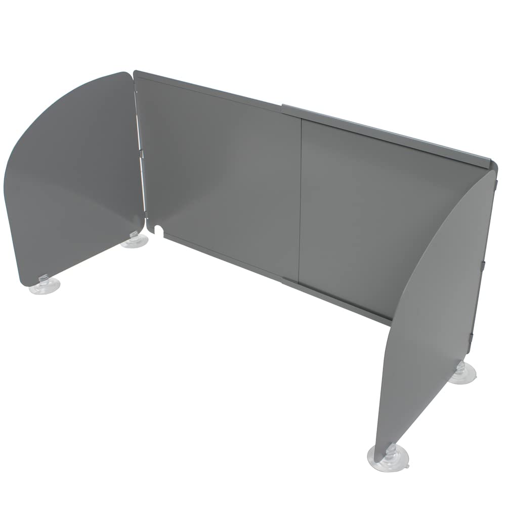 Protection contre les intempéries en métal pour gazinière de camping-car, caravane, bateau, réglable, gris
