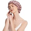 Satin Sleep Cap, Night Hair Cap, Hair Protection, Elastic, Multicolor