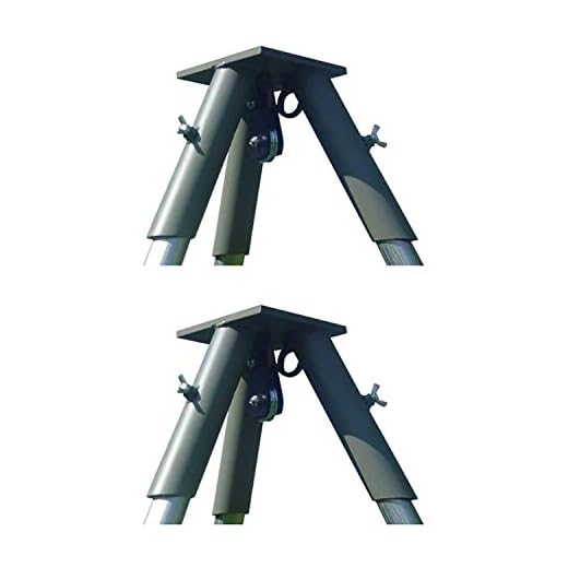 Boss Buck BB-1-TPH2 Innovative Heavy Duty Steel Hunting Tripod Header with 1,000 Pound Integrated Pulley System (2 Pack)