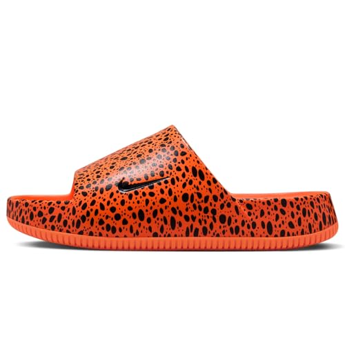 Nike Calm Electric Men's Slides (HF1067-800, Total Orange/Total Orange/Dark Obsidian) Size 132