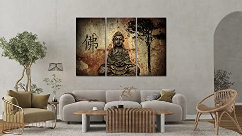 Visual Art Decor Buddhist Love 3Pcs Framed And Ready Wall Hang Buddha Canvas Prints Home Decor Paintings #TOP3