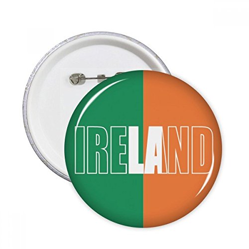Cadeau Irlande badge broche ronde multicolore lot de 5 boutons souvenirs pour proches