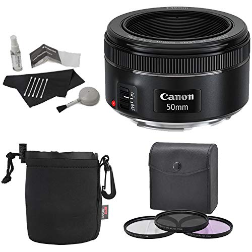 Canon EF 50mm f/1.8 STM Lens + Premium Polaroid Bundle Kit +Polaroid Optics