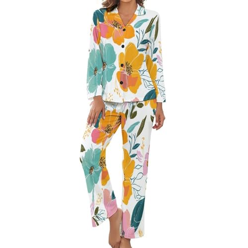 Pyjama pour femme ensemble deux pièces fleuri le cadeau idéal pour prendre soin d'elle
