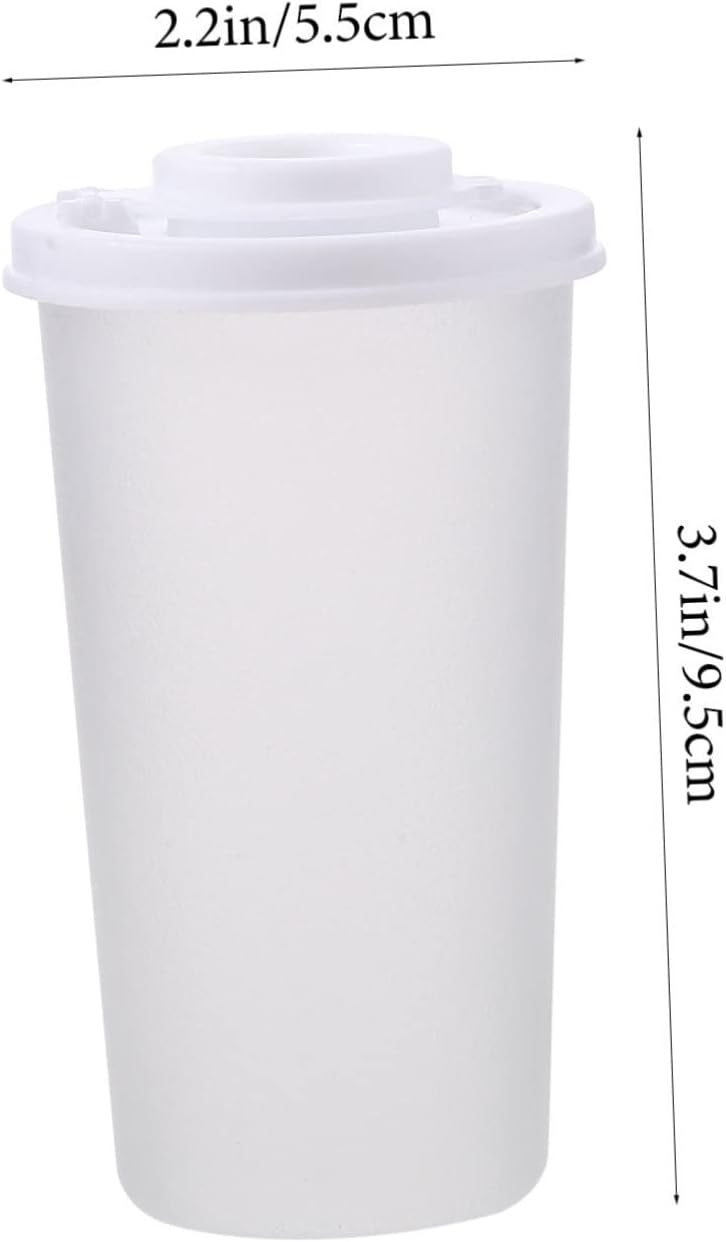 2pcs Mini Spice Bottles for Kitchen Plastic Condiment Containers for Pepper Sugar Seasoning Easy to Clean for Picnic Travel