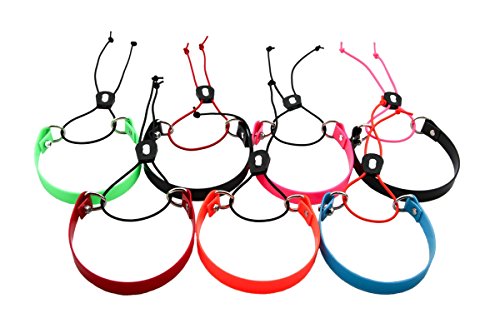 Full Grip Supply E-Bungee Collar for Dogtra Arc & 1  Collars Quick On Off E-Collar Strap (Hot Green Collar Neon Orange Bungee)