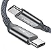 USB C to USB C Cable [2 Pack/6.6ft] AkoaDa USB Type C Fast Charger Cable Nylon Braided Cord Compatible Google Pixel/Pixel 2 3 XL,Samsung Galaxy s8 s9 Plus,Nexus 5x/6P,Huawei Matebook,MacBook(Grey)