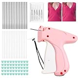 Pistola per Cucito Rapido per Vestiti, Mini Macchina da Cucire Rapida con 5 Aghi e 2000 Spille di Plastica, 50 fibbie a orso, Fissatore Istantaneo per Riparazioni Tessili, Jeans e Abbigliamento