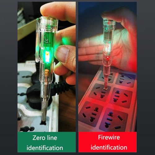 Image of 1pc Professional Electrician Test Pen Intelligent LED Light Voltage Tester Pen AC Non-contact Induction Power Detector Electrical Screwdriver Indicator Circuit Testing Tool for Safe-Accurate Result