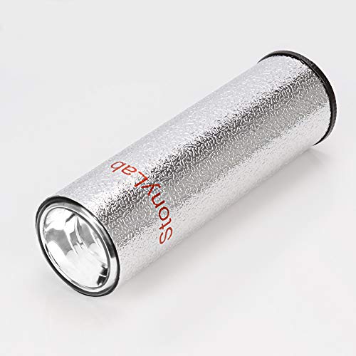 stonylab Dewar Flask, Cylindrical Form Borosilicate Glass Dewar Flask with Aluminum Base, 300mm Interior Depth and 75mm Interior Diameter for Laboratory, 1000ml (1 Liter) - Thumbnail 5