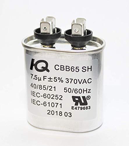 QH QX65075 Capacitor Motor Run Oval 7.5 uF MFD 370V