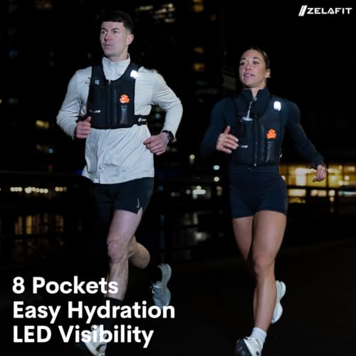 Chaleco para correr LED que soluciona la deshidratación y la oscuridad 7