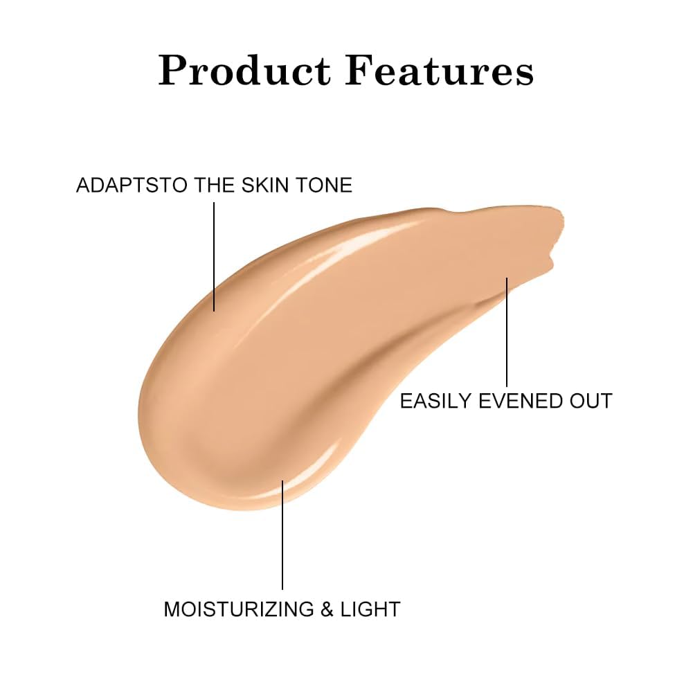 Maquillaje de Piernas Resistente al Agua sin Transferencia, Loción de Maquillaje para Piernas, Base de Maquillaje Corporal (Marrón oscuro) — view 2
