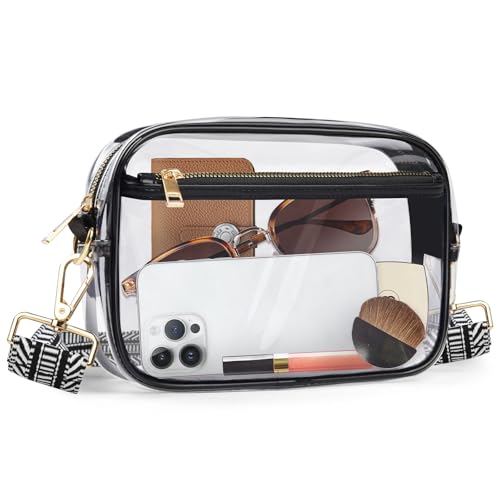 Image of Clear Bag Stadium Approved, Clear Crossbody Bag Purses for women for Concert, Sports, Festivals