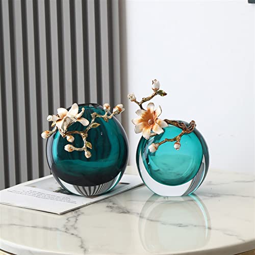 Vase de luxe ornement en émail artisanal idée cadeau maison