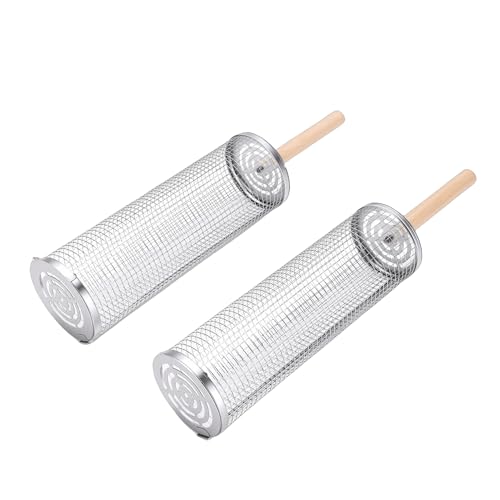Filet barbecue roulant inox 304 panier de grill roulant de cuisson - 5