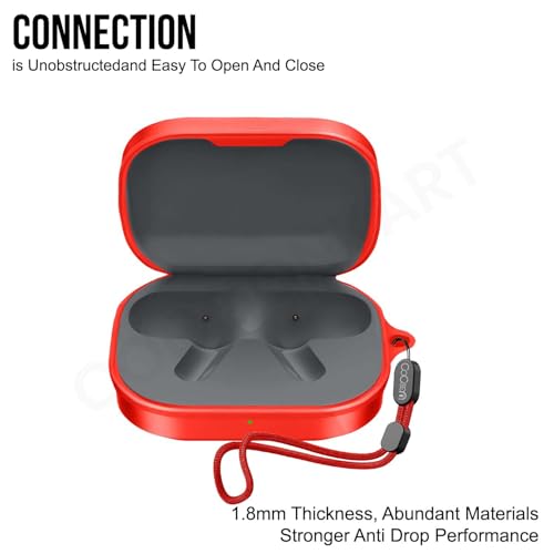 Image of Silicone Case Cover Compatible for Realme Buds Air 8 (2026) (Red)